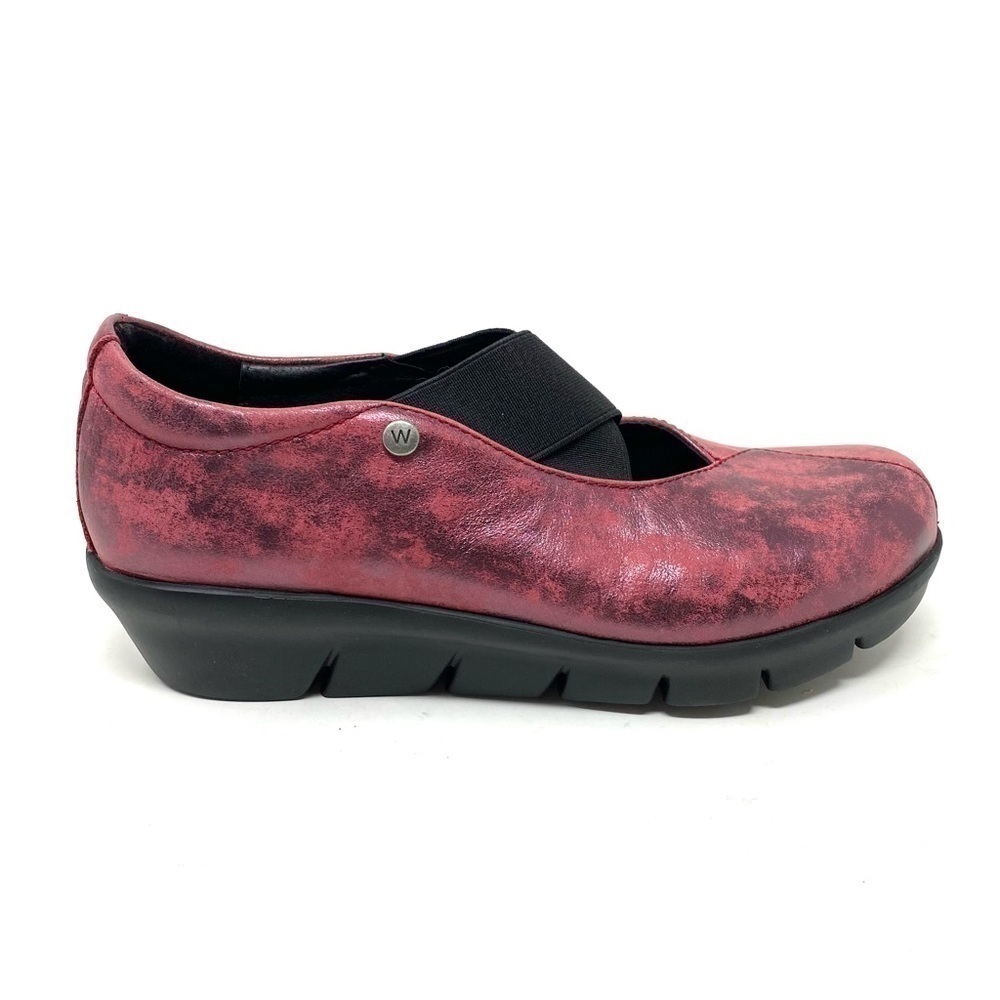 Wolky Cursa Mary Jane Amalia Nubuck Oxblood